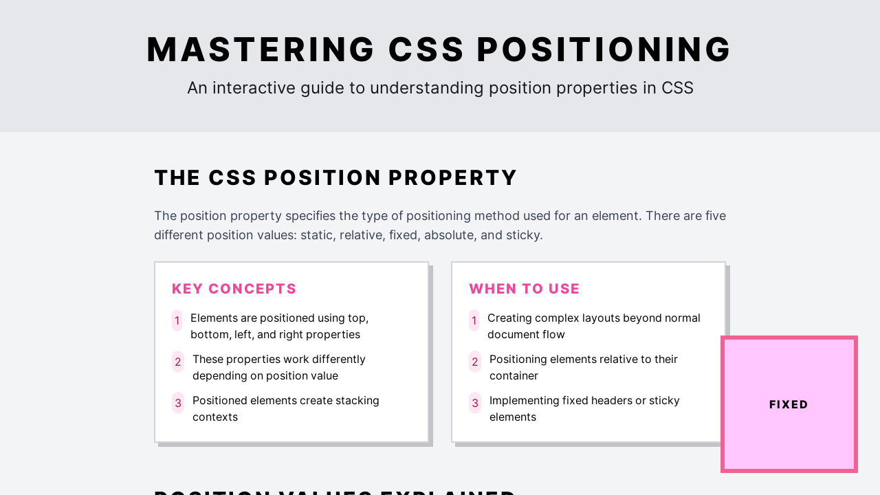 Interactive Guide To Understanding Positioning